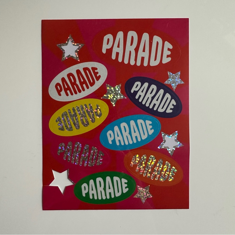 Parade iridescent Stickers